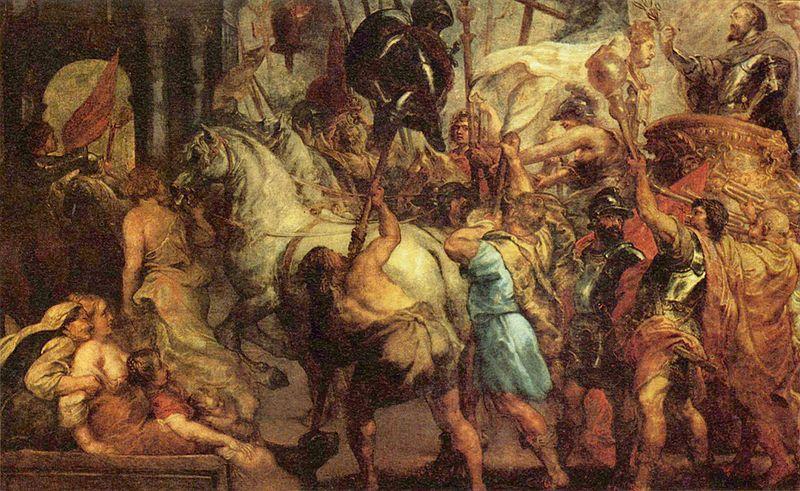 Peter Paul Rubens Konigin von Frankreich in Paris oil painting image